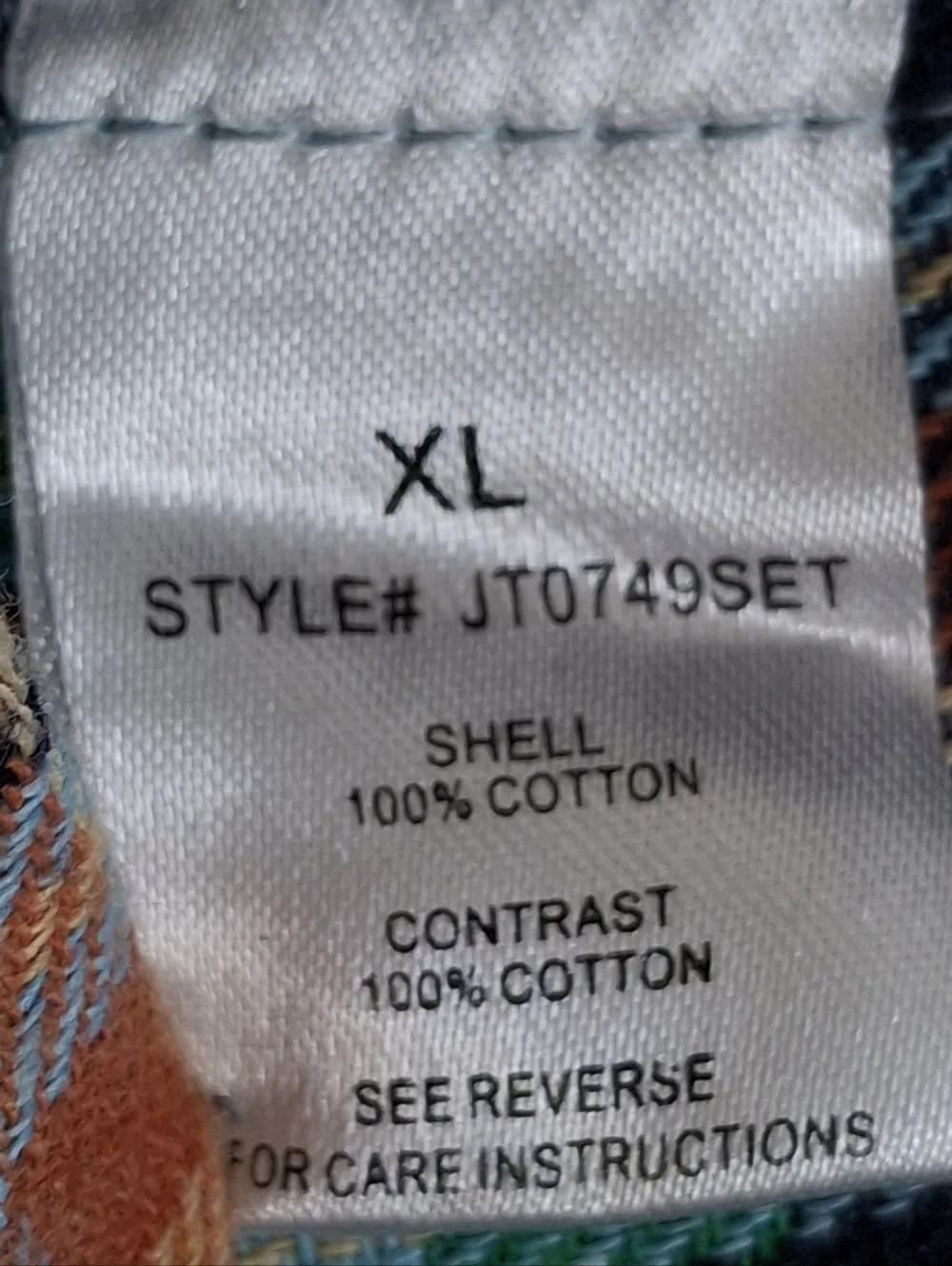 Oli & Hali "Bow It Goes" Plaid Puff Sleeve Tie Front Peplum Top XL - Picture 11 of 12